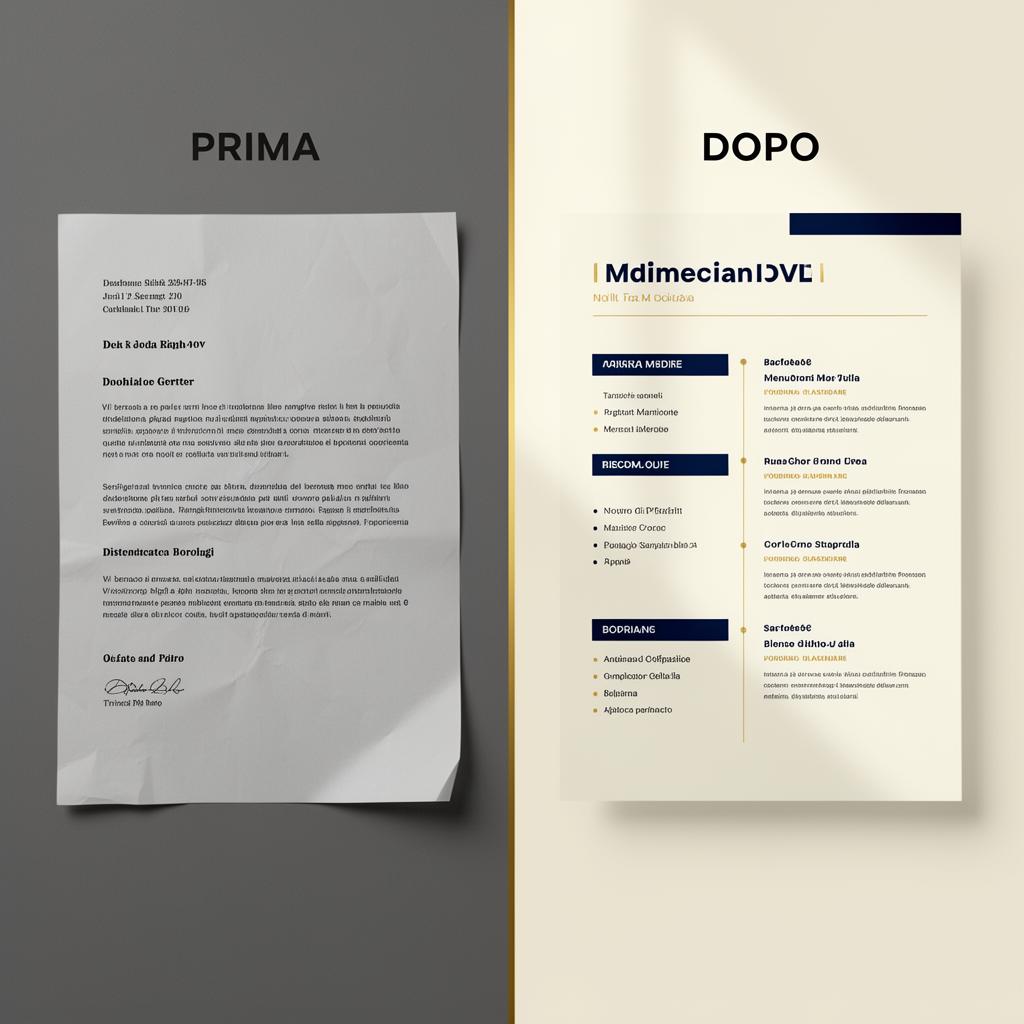 Confronto CV prima e dopo